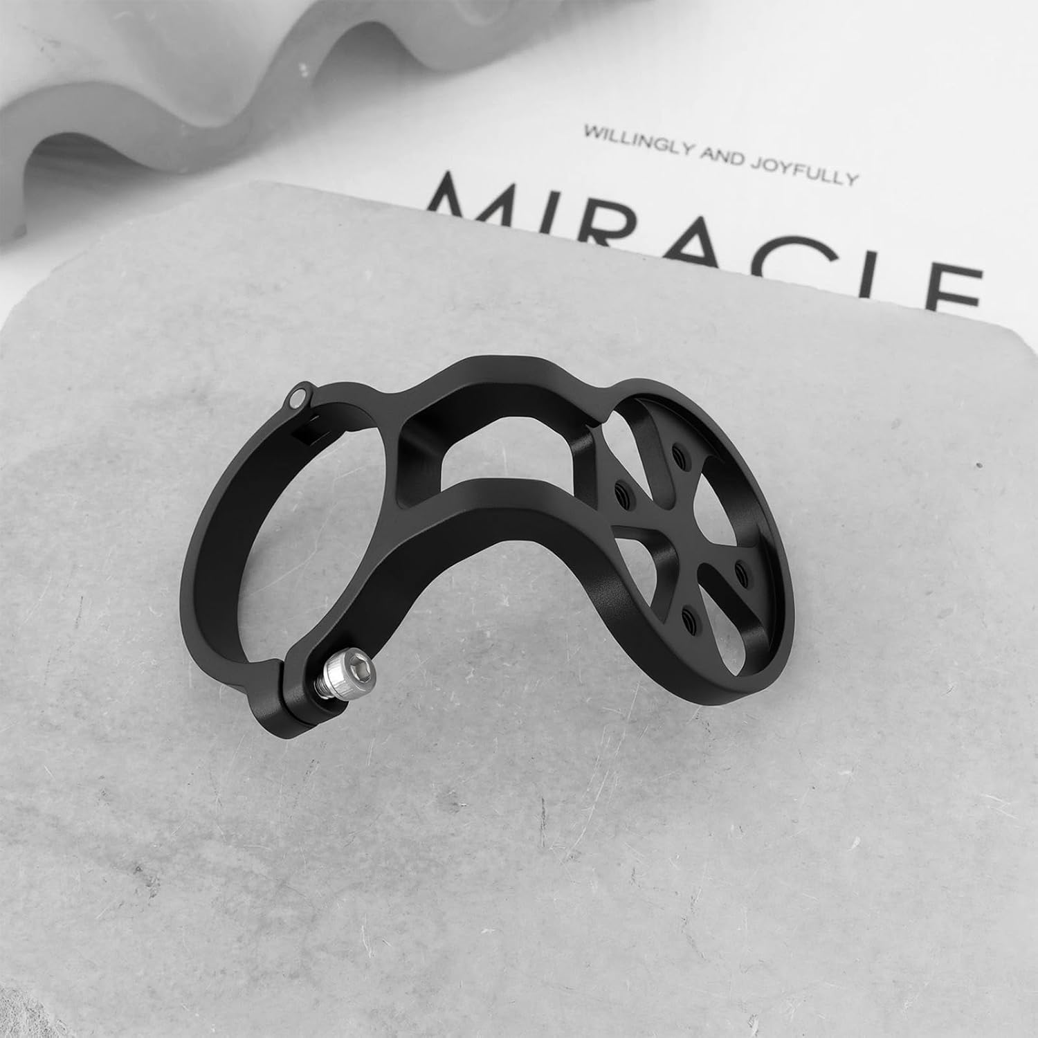 Ecsing 1PC Bike Handlebar Computer Mount for 31.8Mm Handlebars Compatible with Garmin Edge Compatible with Wahoo Elemnt 52.6X31.8X37.9Mm Black image number 5