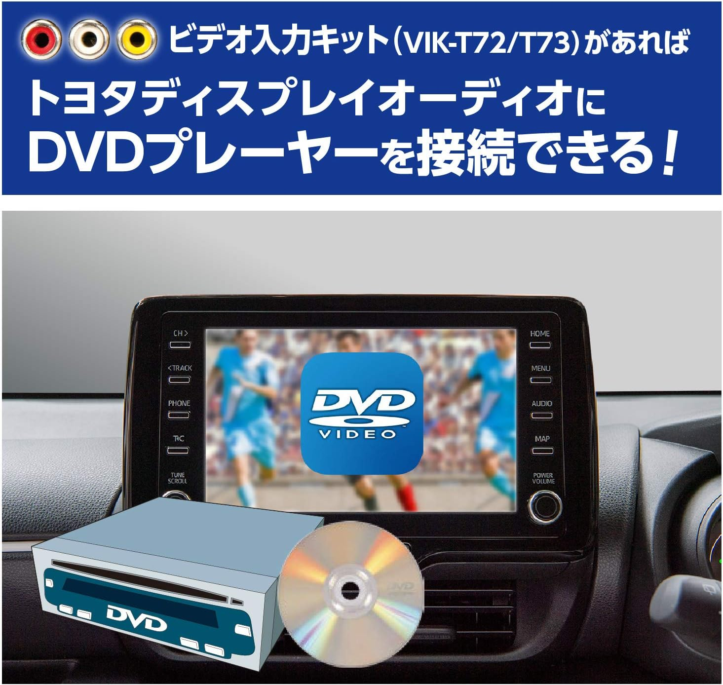 Datasystem VIK-T72 Video Input Harness Kit (No TV-KIT Function) image number 2