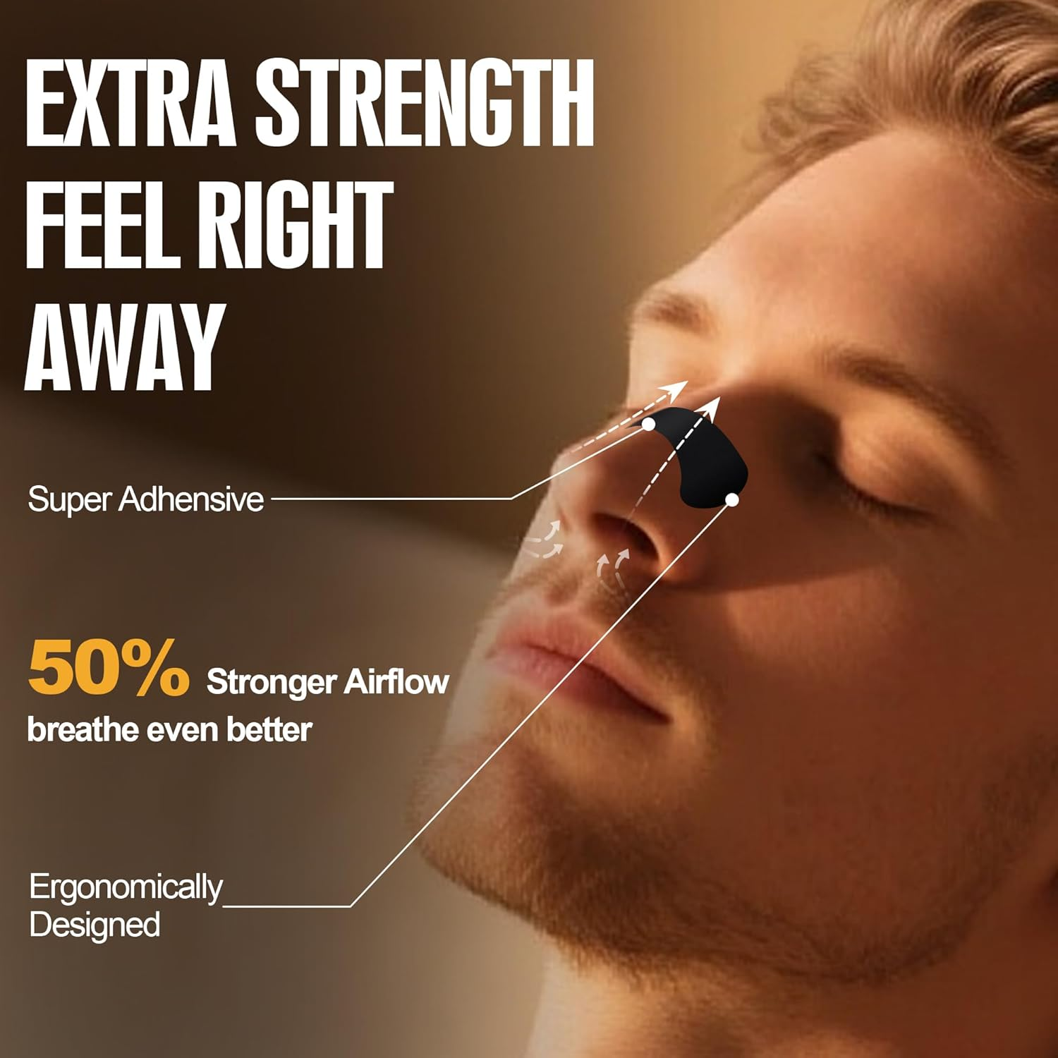 Nasal Strips, 30 Pack Nose Strips for Breathing, Nose Breathing Strips Extra Strength Nasal Strips, Breathing and Exercise Nose Tape for Sleeping