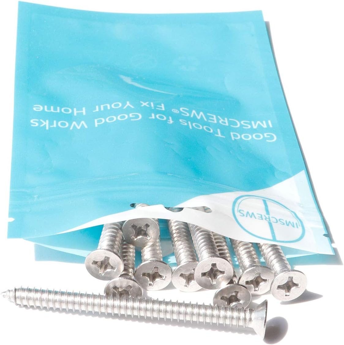 15Pcs #12 X 3 (75Mm) Stainless Flat Head Phillips Wood Screws 18-8 (304) Stainless Steel Countersunk Self Tapping Screws