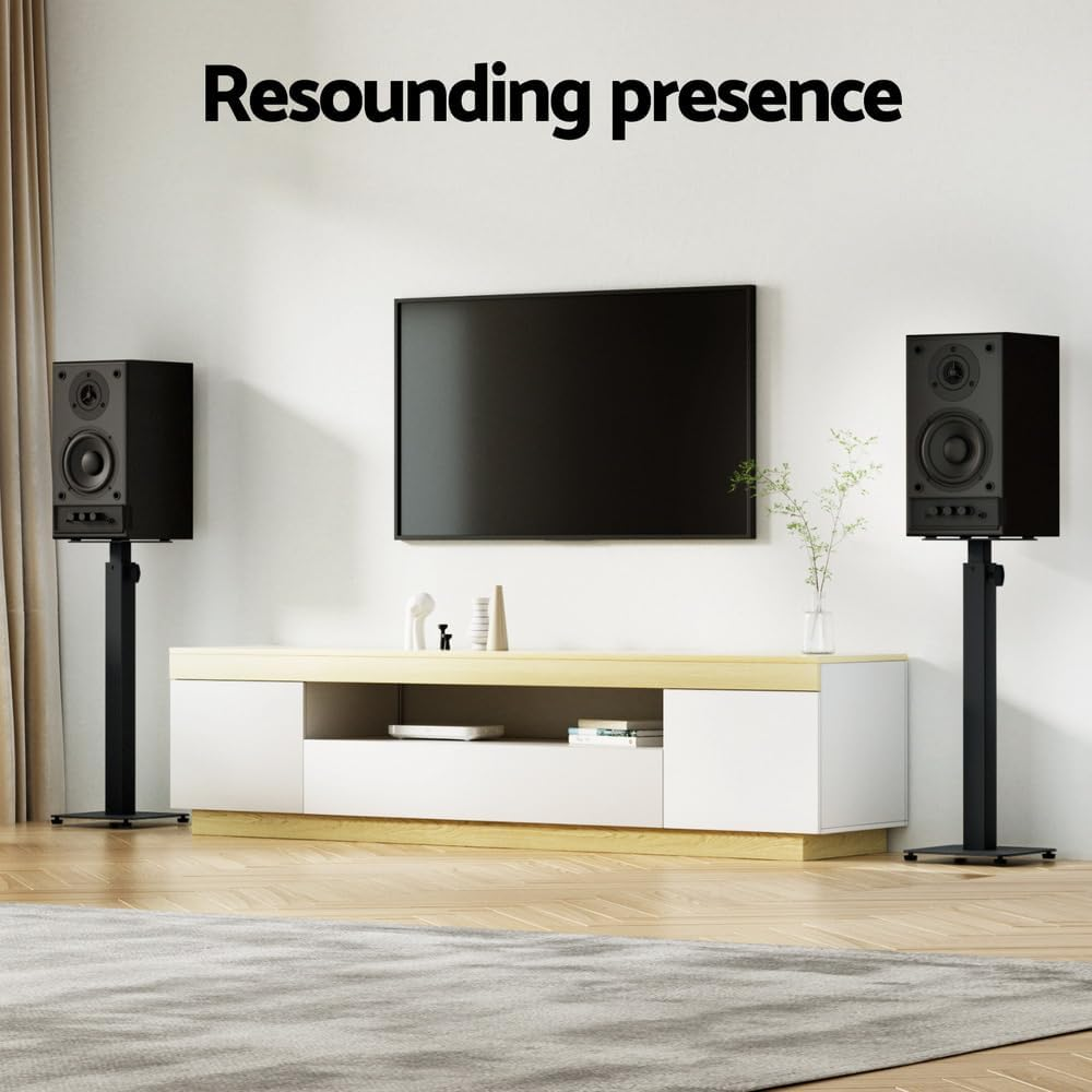 Alpha Speaker Stand 70-117Cm Adjustable Height Surround Sound Studio Home 2Pcs image number 2
