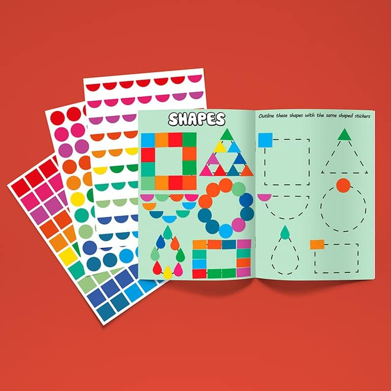 Avery Kids Sticker Activity Book, Ages 4+, Red, over 400 Stickers (620003) image number 1