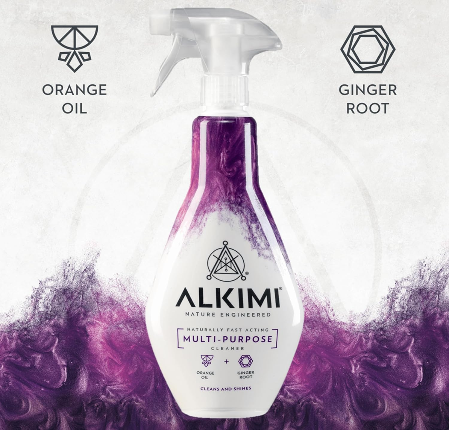ALKIMI Home Essentials Cleaning, Variety Pack of 4 &ndash; Multipurpose, Bathroom, Kitchen & Glass Cleaner Spray &ndash; Natural Household Supplies Antibacterial Eco Cleaning Sprays