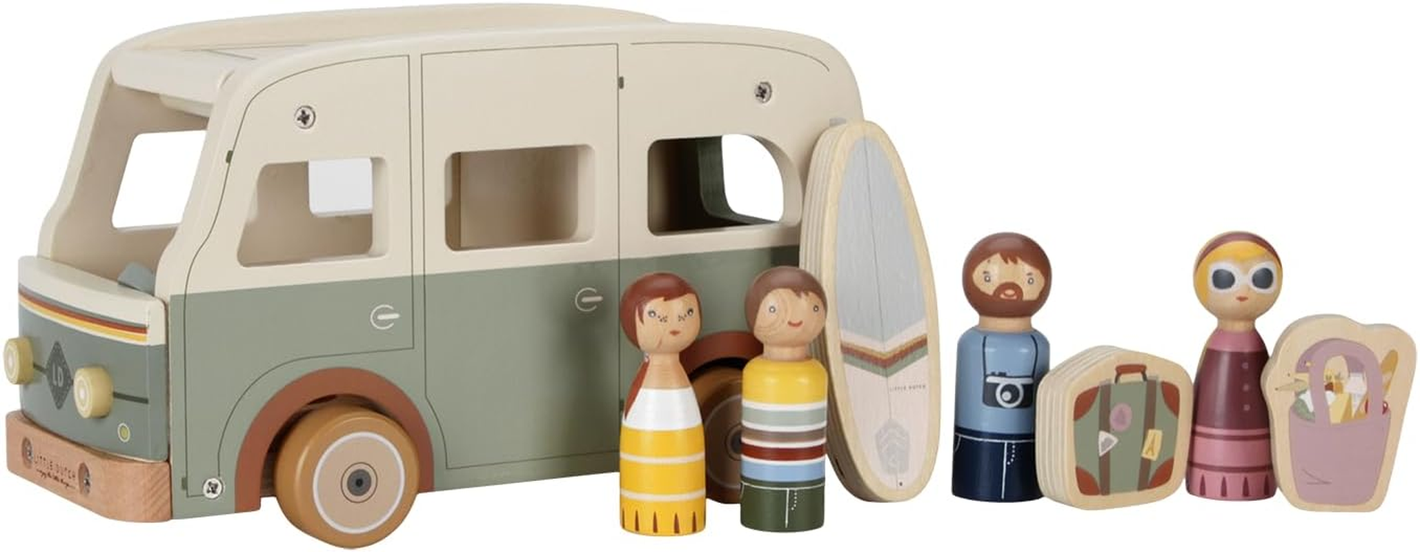 Little Dutch Wooden Vintage Campervan Playset image number 5