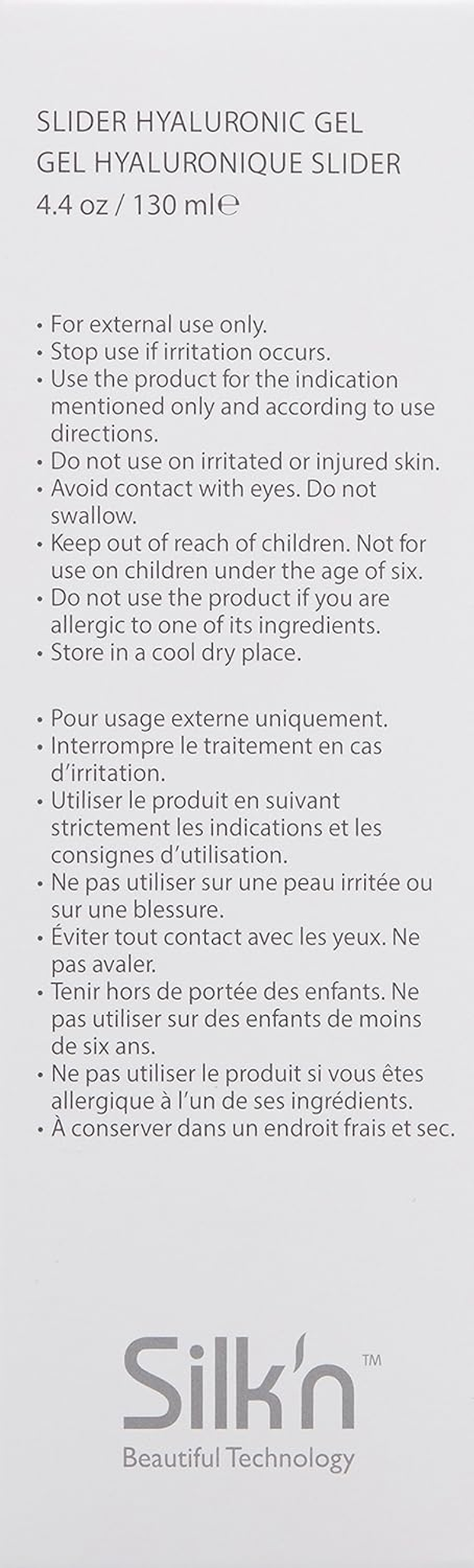 Silk&rsquo;N Paraben Free Slider Gel, Water-Based, Hyaluronic Gel Formula for Use with Silk&rsquo;N Anti-Aging Devices 4.4 Fl Oz image number 5