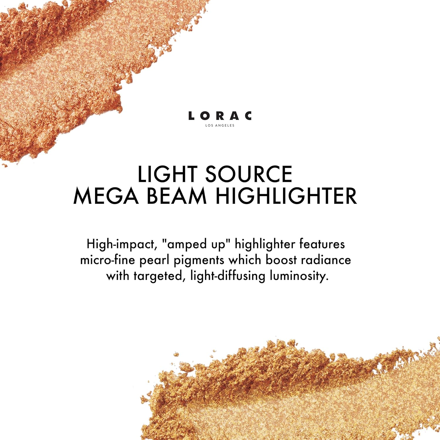 LORAC Gilded Lily Gold Mega Beam Highlighter | Shimmer Highlighter Powder