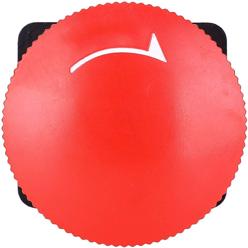 Spacnana G1/8 Pneumatic Mechanical Valve, Red Mushroom Push Button Switch, Lightweight and Durable, Aluminum Alloy Valve Body, Applicable for Mechanical Equipment, image number 4