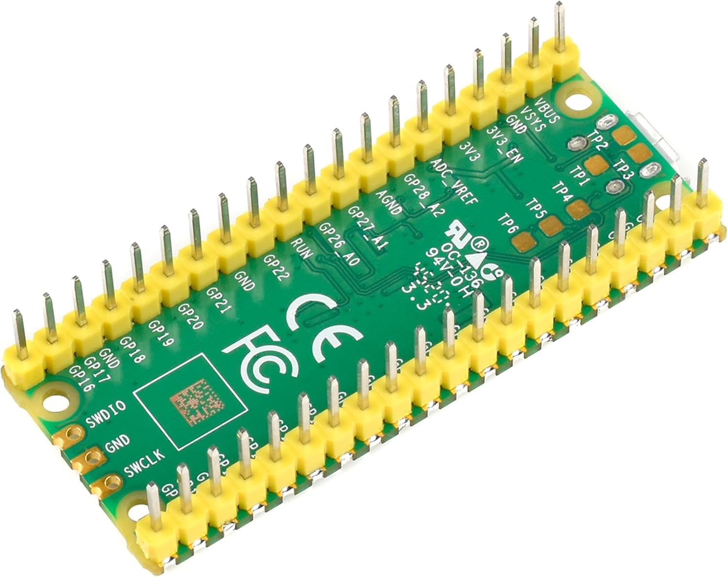 Pi Pico Microcontroller Development Board with Pre-Soldered Header, Based on Official RP2040 Chip, Dual-Core ARM Cortex M0+ Processor up to 133 Mhz, 26X Multi-Function GPIO Pins image number 4