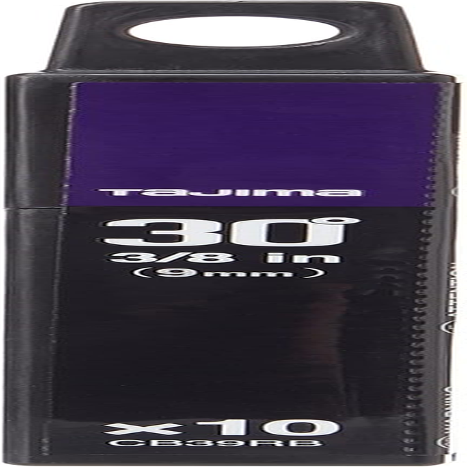 Tajima CB39RB 10-Piece 30 Degree "Razor Black" Spare Blades, Black, 9 Mm, Set of 10 Piece