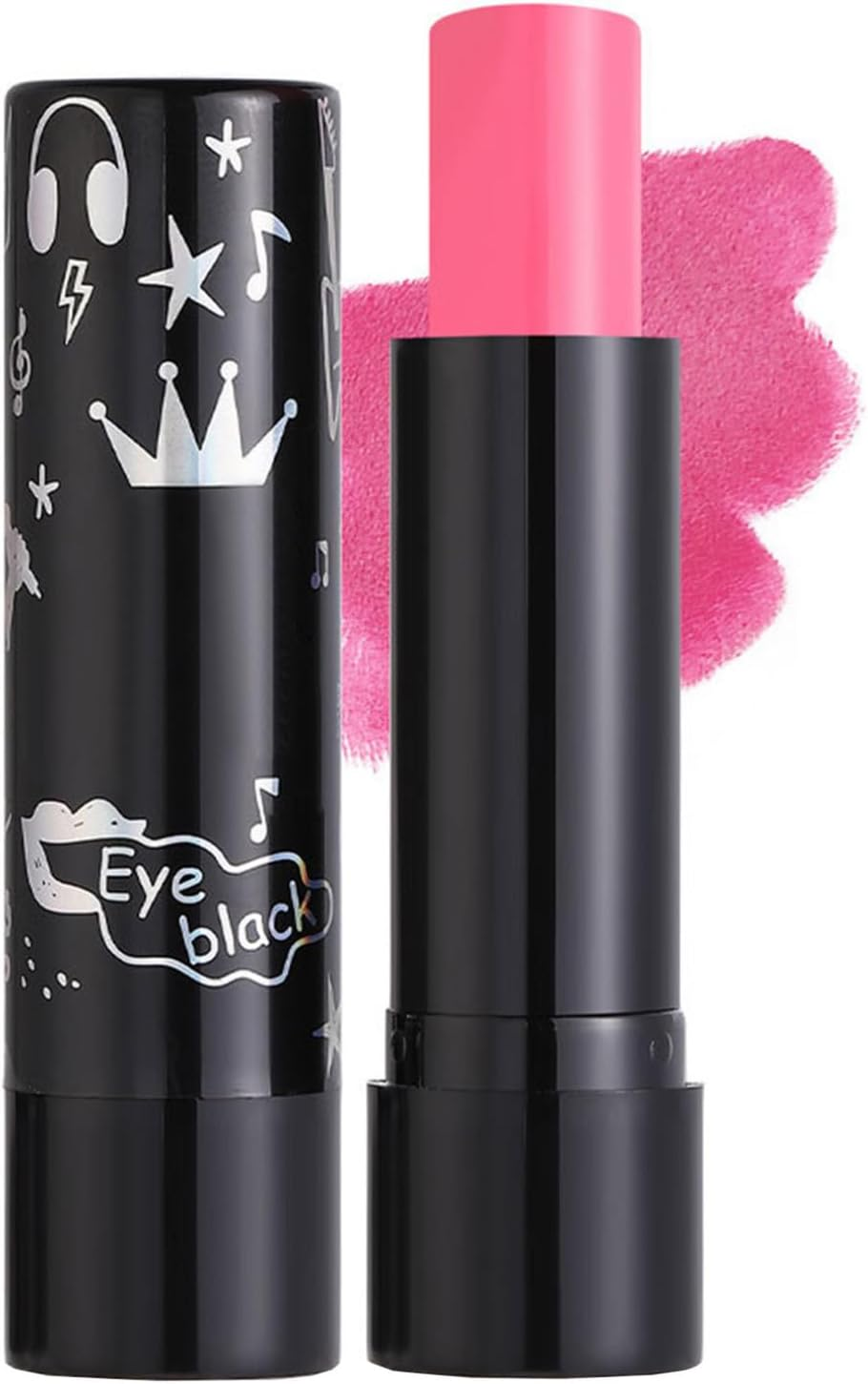 FEESHOW Intense Color Matte Lipstick 1PC Waterproof Transfer Proof Smudge Proof Lip Stain Creamy Rich Pigment Lipstick for Halloween Black One Size image number 4