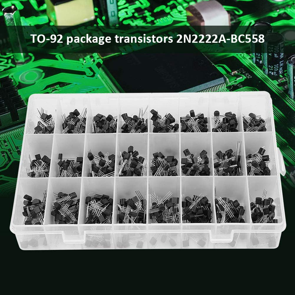840Pcs NPN PNP Transistor Assortment Kit, Basic Semiconductor Device Control Current, Great for Electronic Enthusiasts, Silicon Transistor Kit image number 6