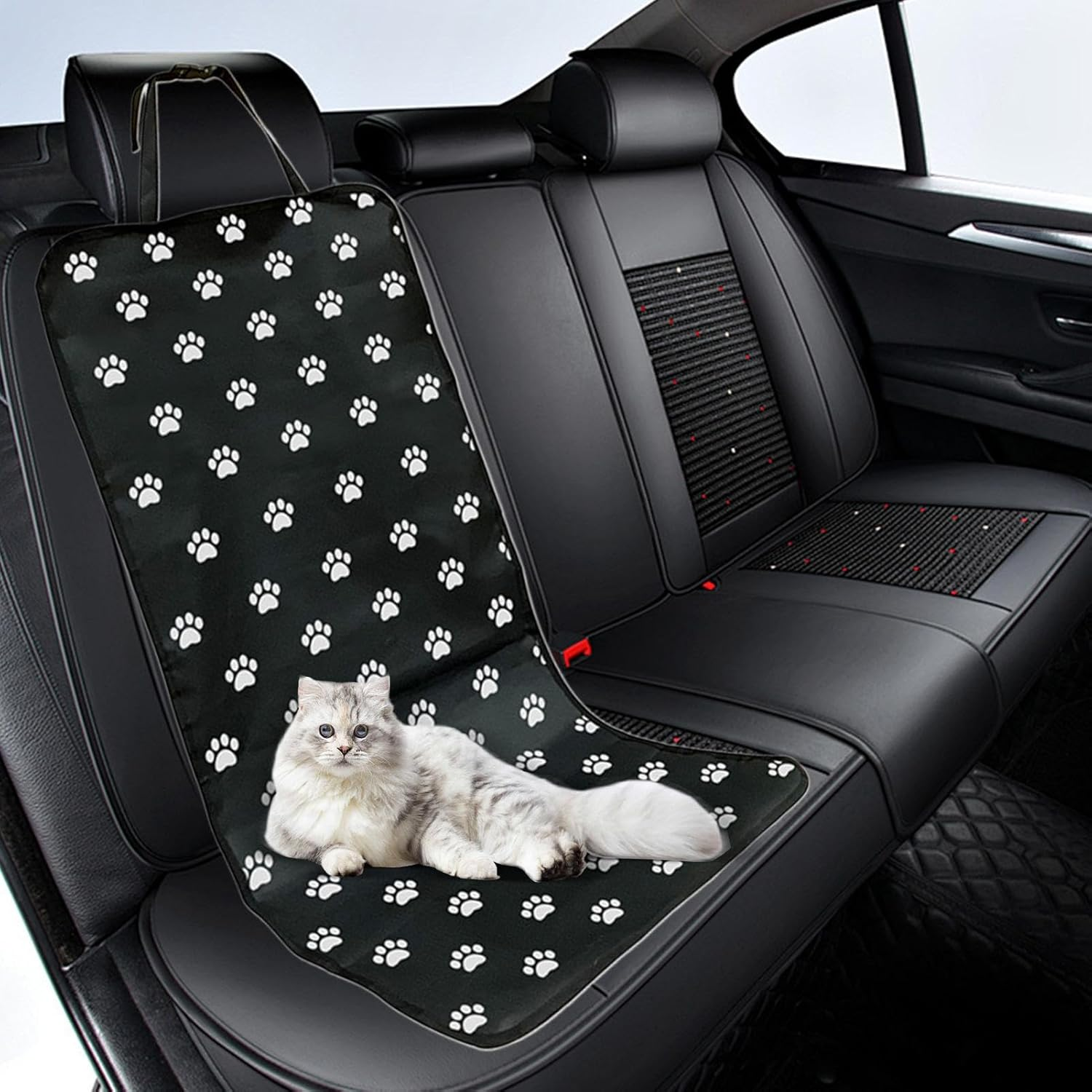 Seat Protector for Dogs - Waterproof Seat Cover for Front Seat | Easy to Clean Pet Cushion for Family Travel Long Distance Car Travel image number 2