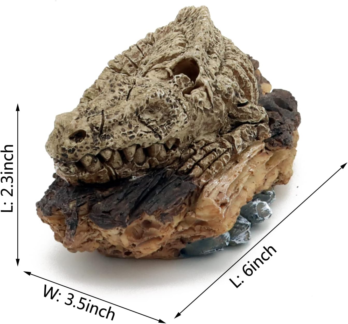 ALEGI Aquarium Air Bubbler Decorations,Air Bubbler Decor Ornament for Fish Tank (Dinosaur)