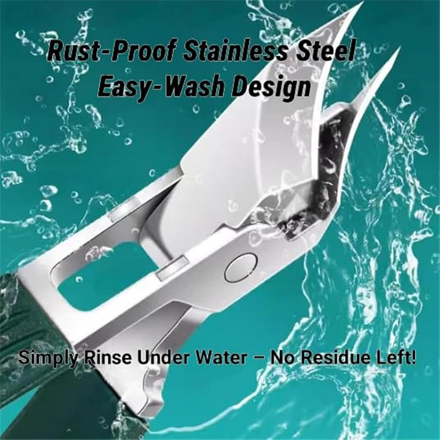 Super Sharp Oblique Nail Clippers, Sets of Eagle Beak Beveled Nail Clippers, Oblique Ingrown Toenail Clippers, Wide Jaw Opening Anti-Splash Slanted Nail Clipper (Orange) - Orange image number 3