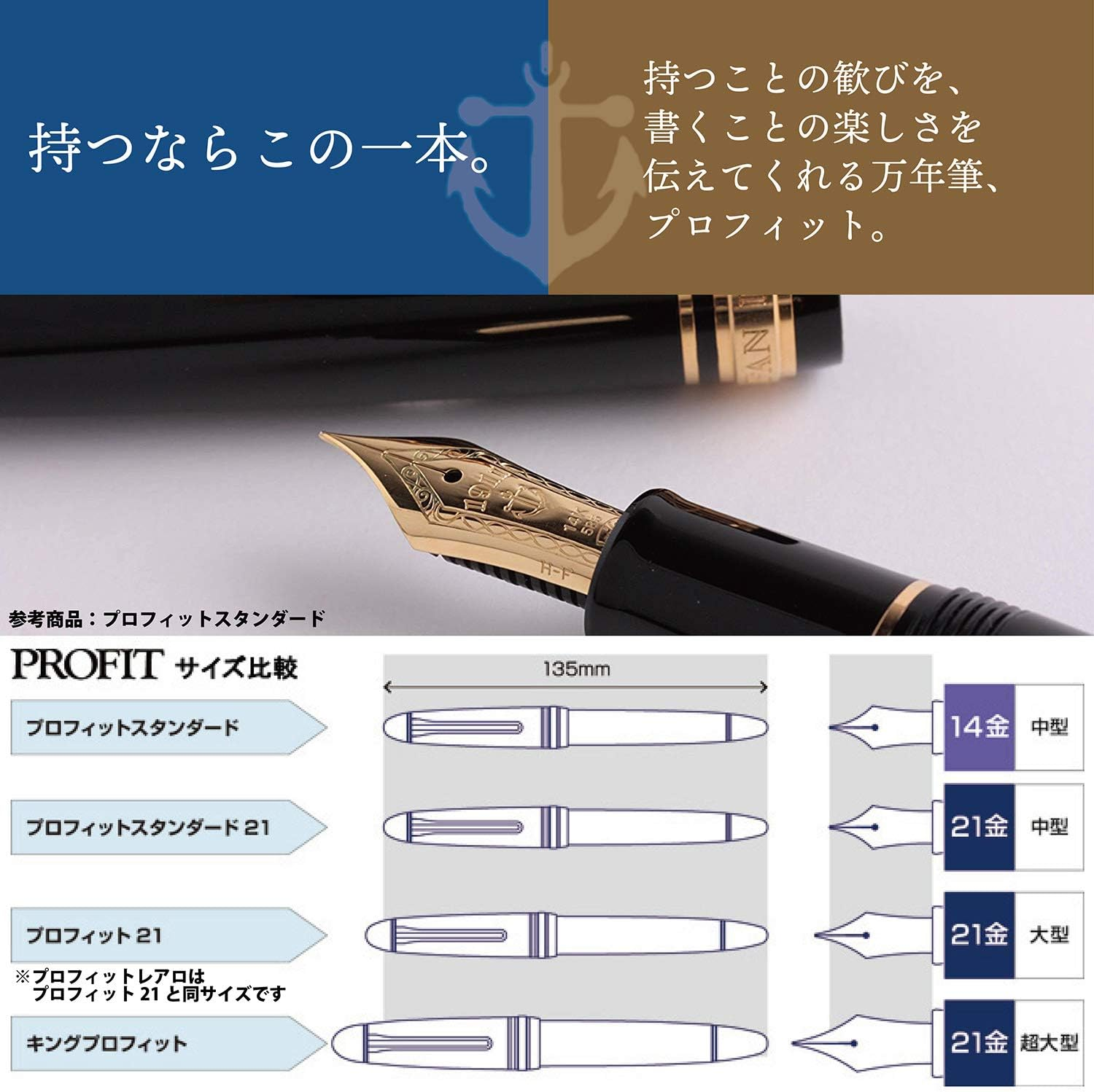 Sailor Profit Fountain Pen, Rearo, Black, Medium Point, 11-3924-420 - Black image number 6