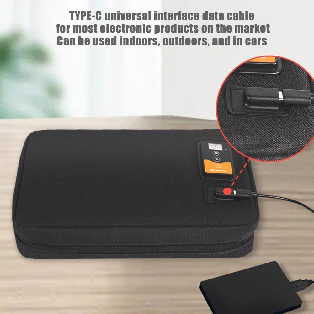 Portable Baby Wipe Warmer, USB Baby Wipes Warmer for Babies with 30&deg;C to 60&deg;C Adjustable Heating Temperature, Diaper Wipe Warmer up to 80Pcs Wipes Capacity, for Home, Travel, Camping, Car image number 1