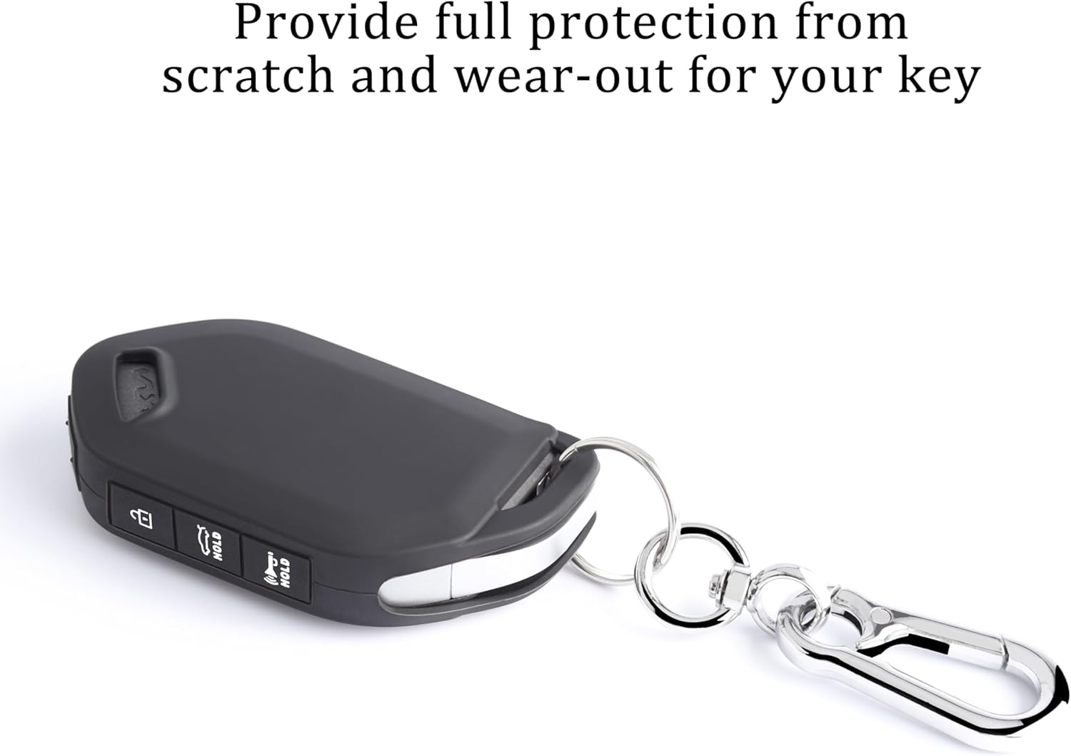 TANDRIVE 5-Button Key Fob Cover for Kia 2026 Sportage 2026 2025 K4 K5 Sorento Telluride 2022-2026, Silicone, 2-Pack, Black image number 4