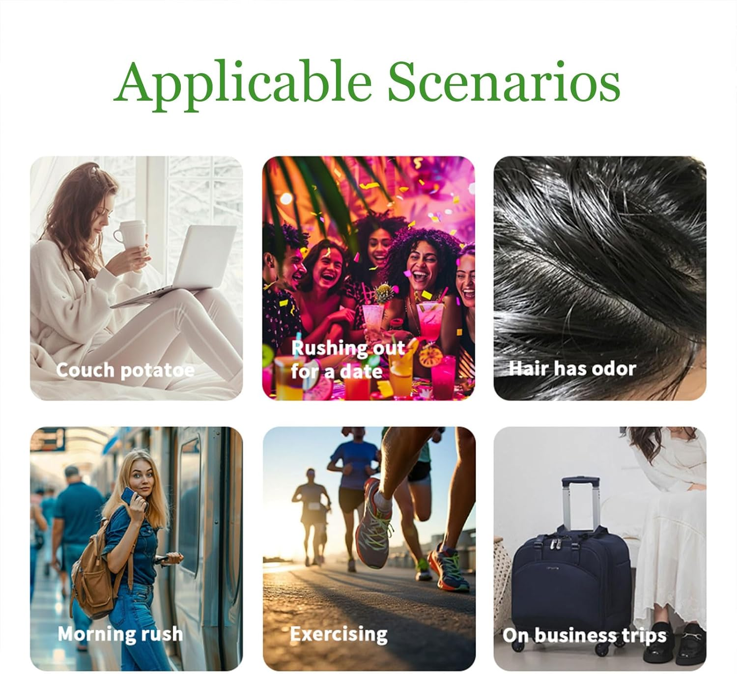 Dry Shampoo Powder for Women & Men，100% Natural & Organic，Travel Hair Styling Powder & Fuller Looking Refreshing (Jasmine) image number 1