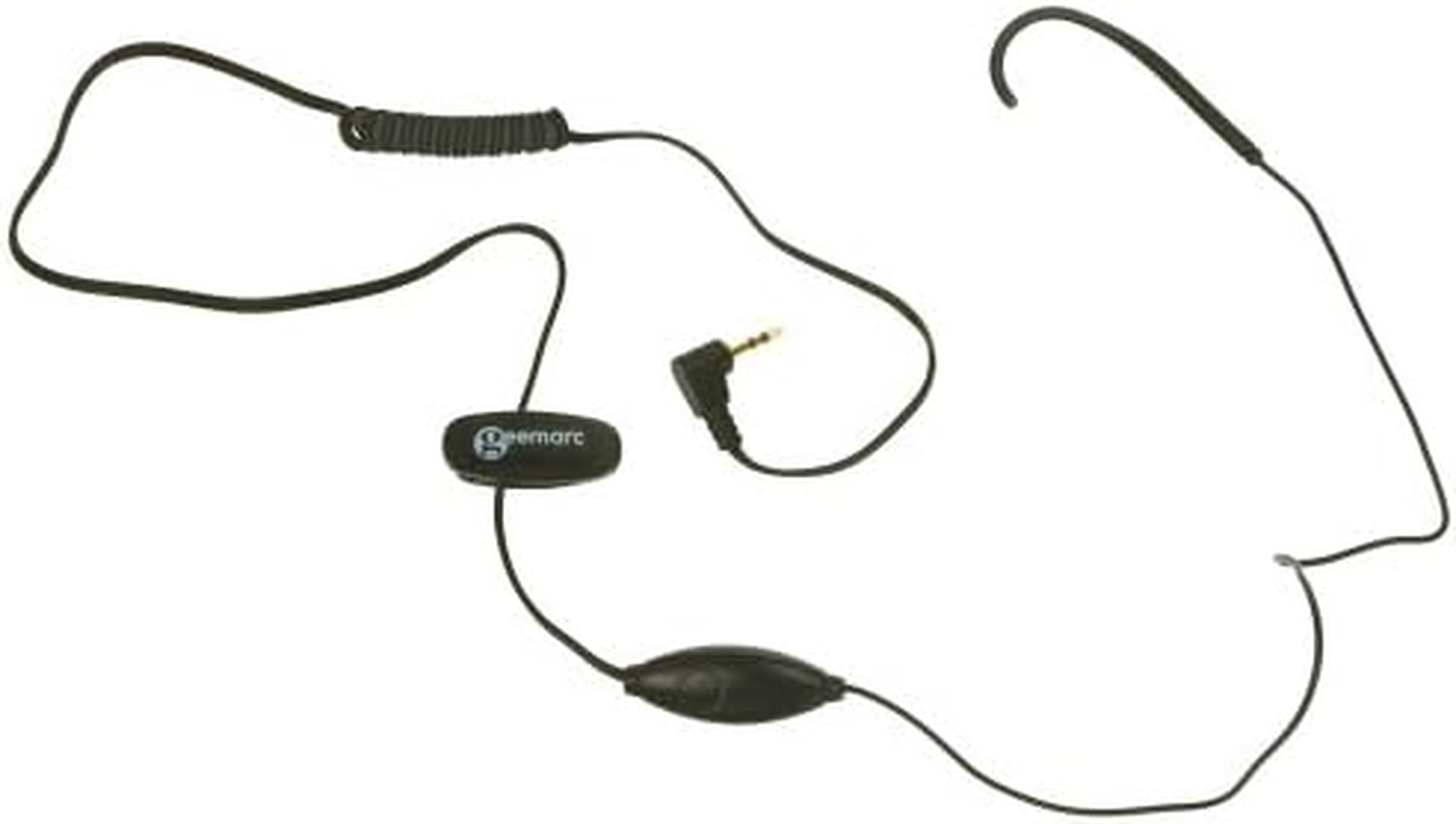 Geemarc CL Hook 1 Single Earhook with Microphone 2.5Mm Jack Plug Sound Transfer Device for Mobile Phones- UK Version