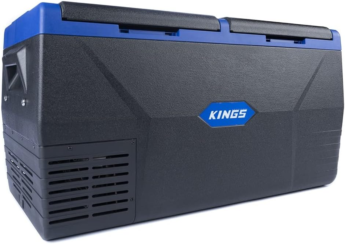 Adventure Kings 75L Dual Zone Portable Camping Fridge/Freezer 12V/240V + Cover