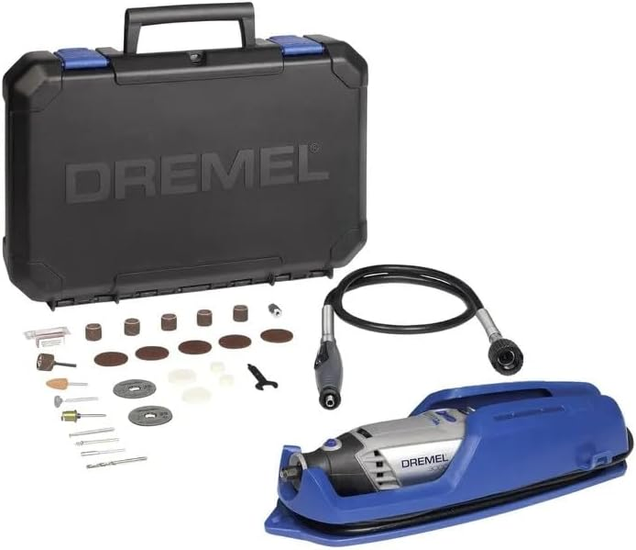 Dremel 3000 Multifunctional Tool 130 W, Set with 1 Attachment, 25 Accessories, Variable Speed 10,000-33,000 Rpm for Cutting, Grinding, Engraving, Polishing, Sharpening, Cleaning, Carving image number 2