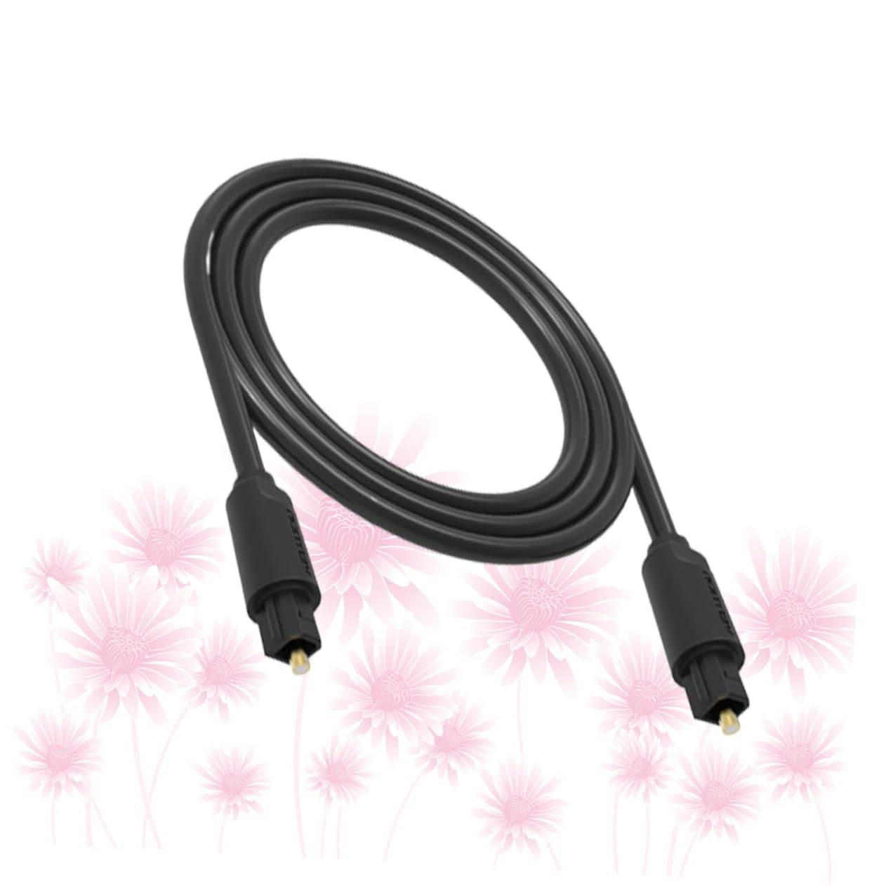 LIFKICH 1.5M Audio Cable for Home Theater Digital Speaker Amplifier Connection Black Fiber Optic Cord for Sound Quality