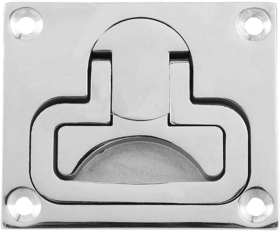 Tbest Hatch Latch Marine,Marine Boat Floor Lock,Stainless Steel Flush Mount, Boat Compatible image number 1