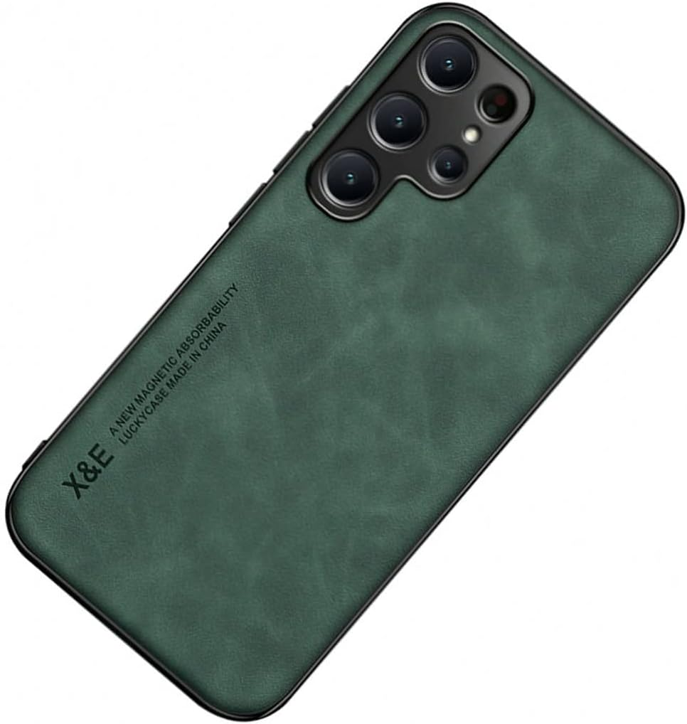 Kepuch Silklike Case for Samsung Galaxy A52 5G - Cover Bumper Built-In Metal Plate for Samsung Galaxy A52 5G - Green image number 6