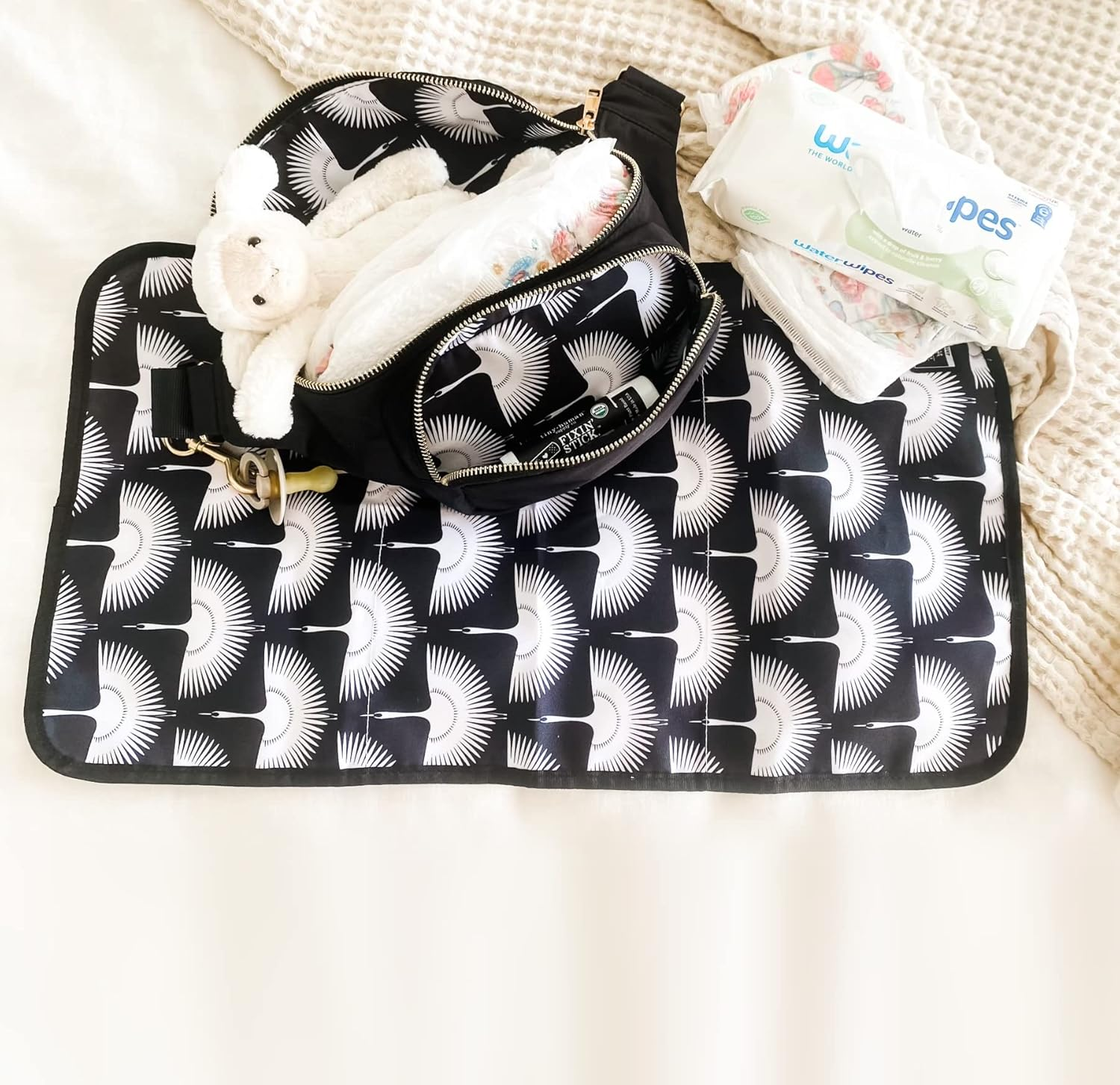 Ditty Co. Small Diaper Bag - Portable Changing Pad - Crossbody Bags for Women - Baby Wipe Holder - Baby Travel Essentials image number 1