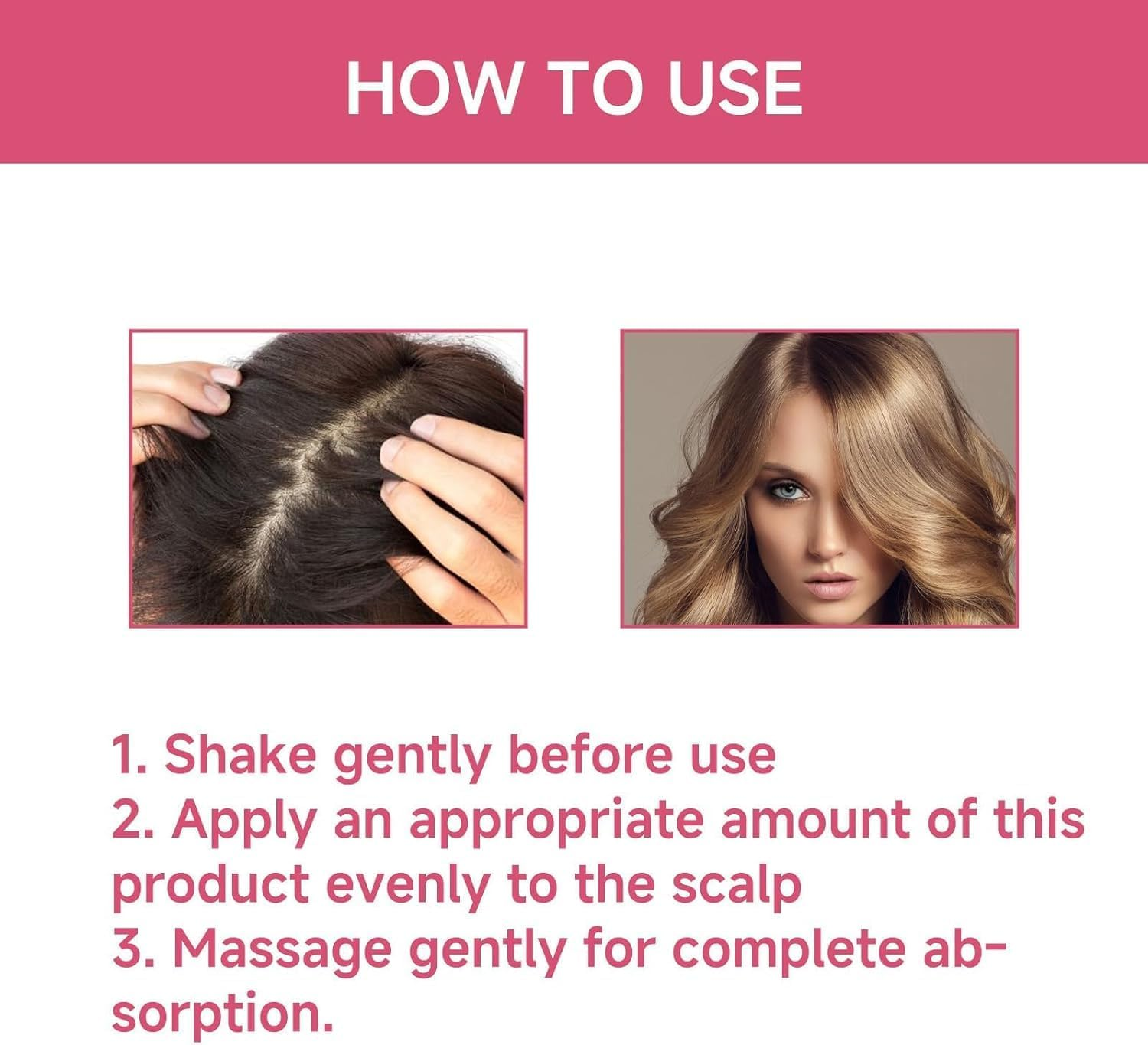 RWRAPS 2Pcs Strawberry Mint Growth Oil,Strawberry Mint Hair Growth Oil,Natural Rosemary Hair Essential Oil,Organic Hair Growth Serum for Thin Hair Dry Damaged Hair image number 4