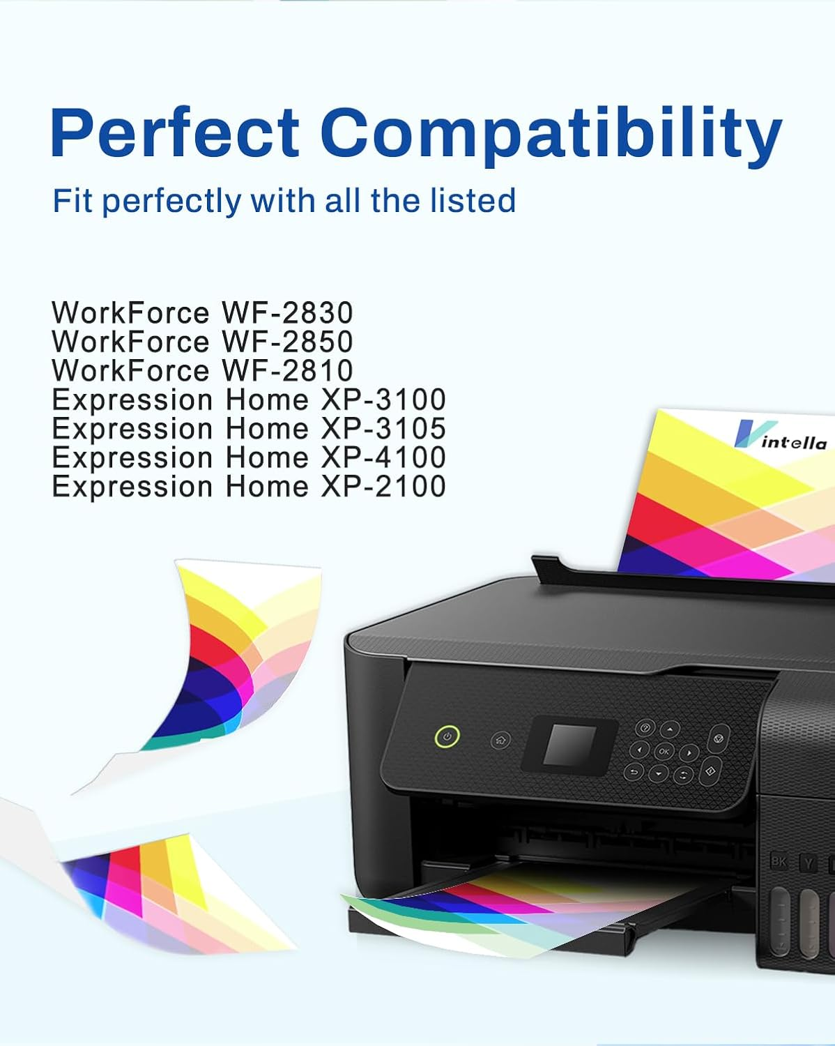 Vintella 212XL Ink Cartridge Replacement for Epson 212 Ink Cartridges Combo Pack 212XL T212 for Expression Home XP-2100 XP-3100 XP-3105 XP-4100 Workforce WF-2810 WF-2830 WF-2850 Printer (4 Pack) image number 2