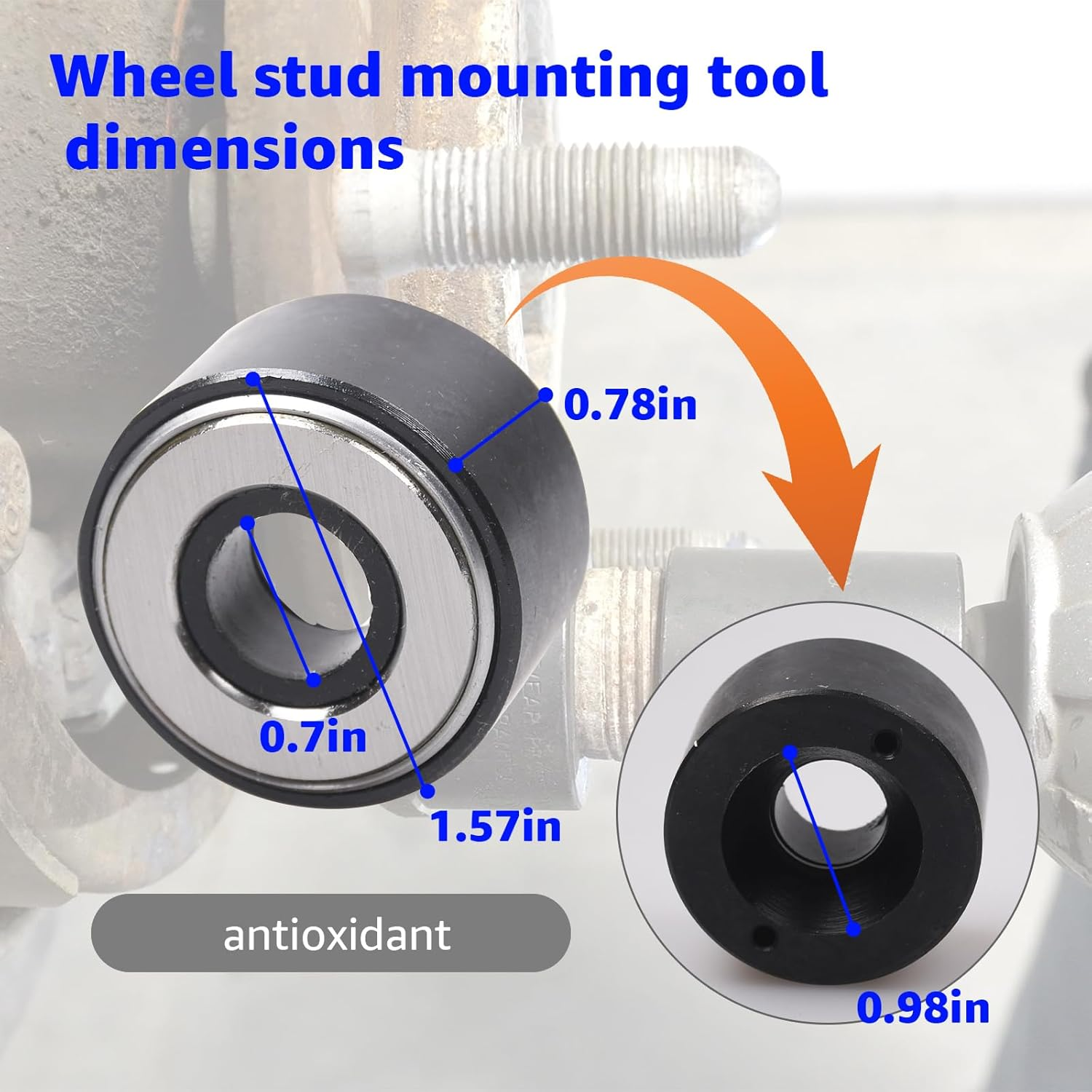 22800 Wheel Stud Installer, Replacement for Most All Automotive Wheels and Light-Duty Truck Wheel Stud Installer. image number 2