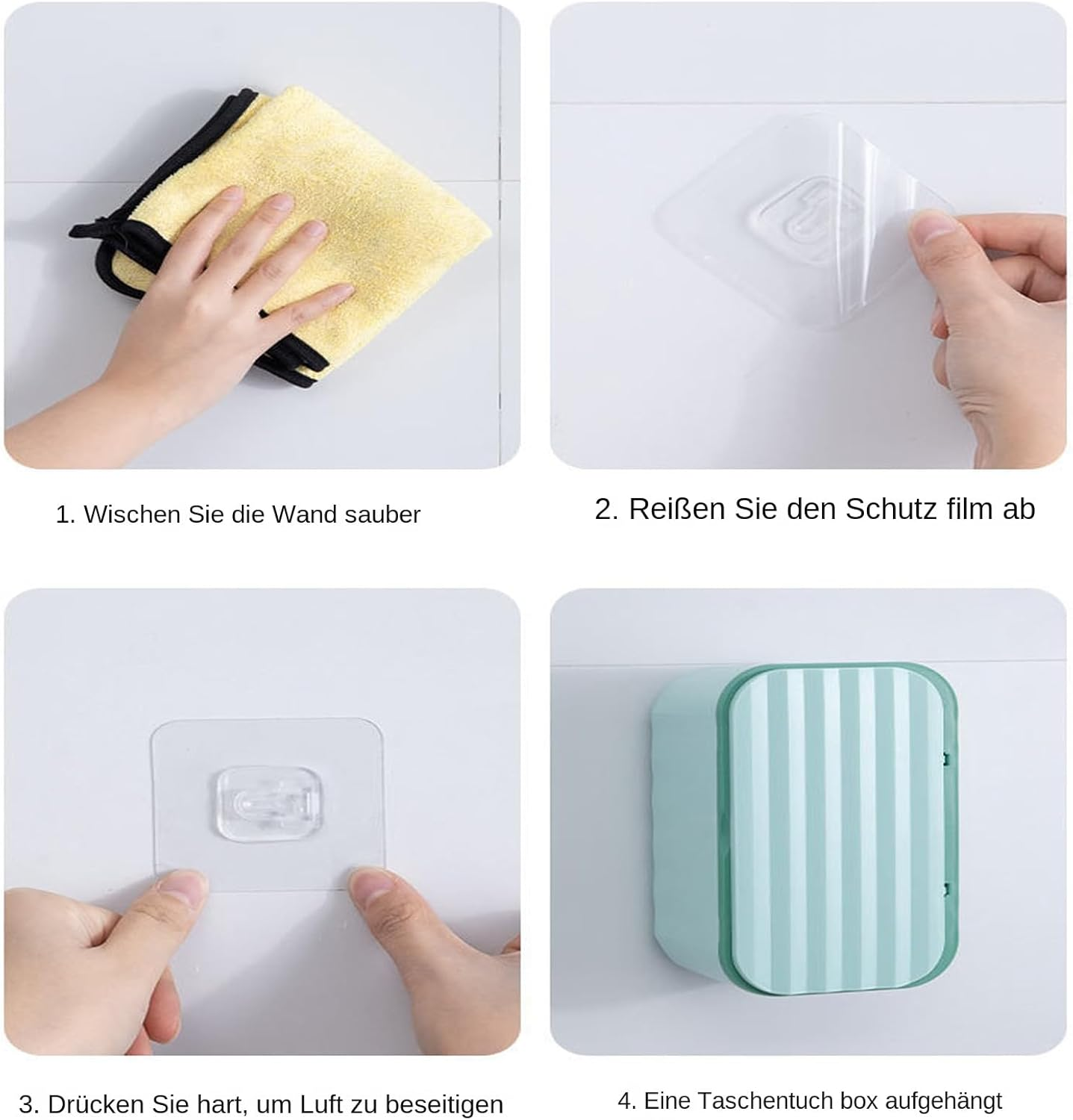 Baby Wipes Dispenser, Storage Box for Toilet Paper, Dustproof Multifunctional Box for Baby Nappies, Cosmetics, Kitchen, Travel - White image number 5