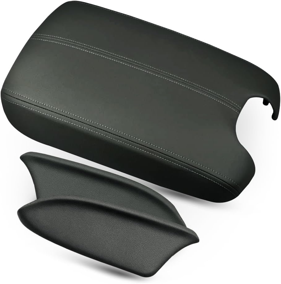 UMISHI Center Console Armrest Cover for 2008 2009 2010 2011 2012 Honda Accord Auto Leather Suture Console Lid Cover Replacement (Beige) image number 4