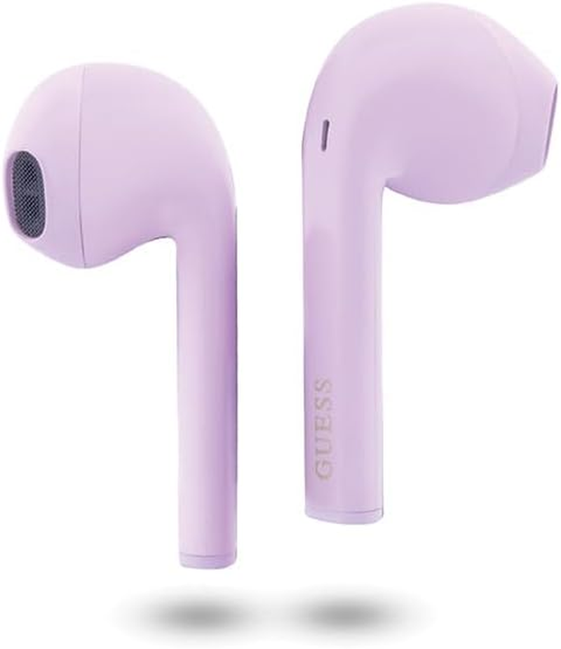Guess GUTWST26PSU TWS Bluetooth Headphones with Docking Station Purple Classic EST Logo image number 1