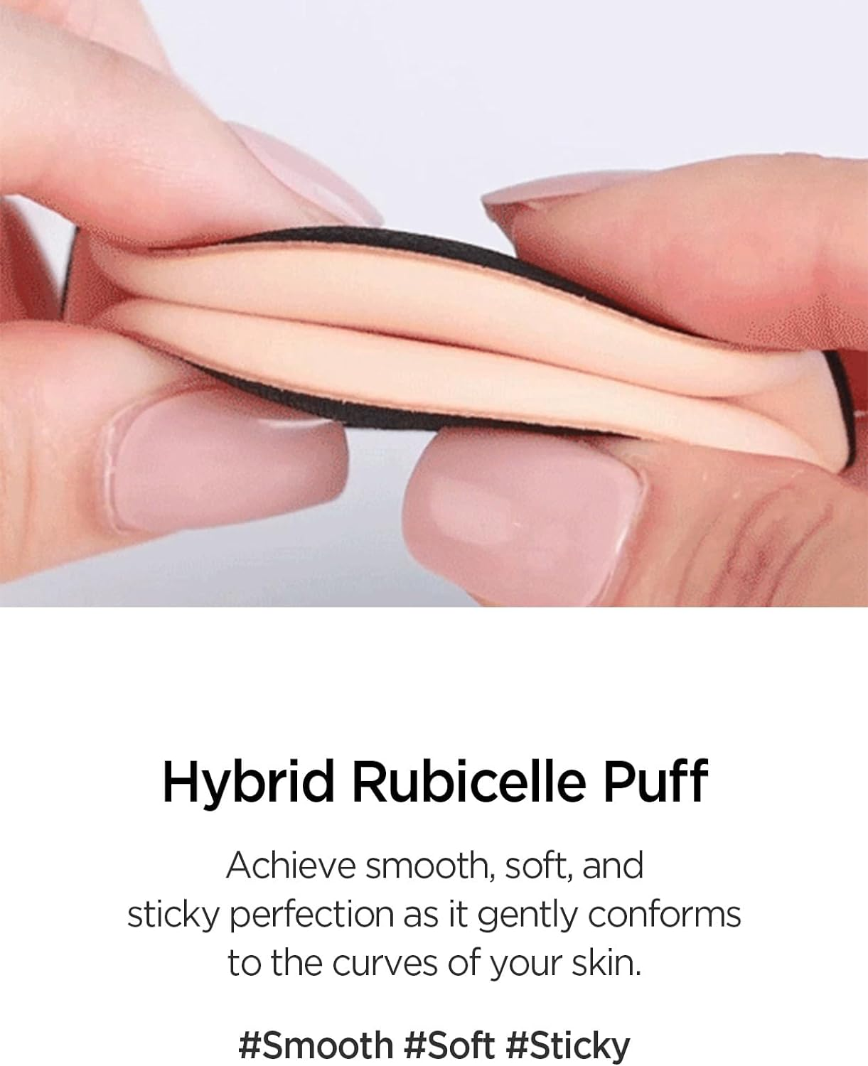 JUNG SAEM MOOL Cushion Puff Natural Cover Puff for Smooth Fitting with the round Shape 2.1 Inch image number 1