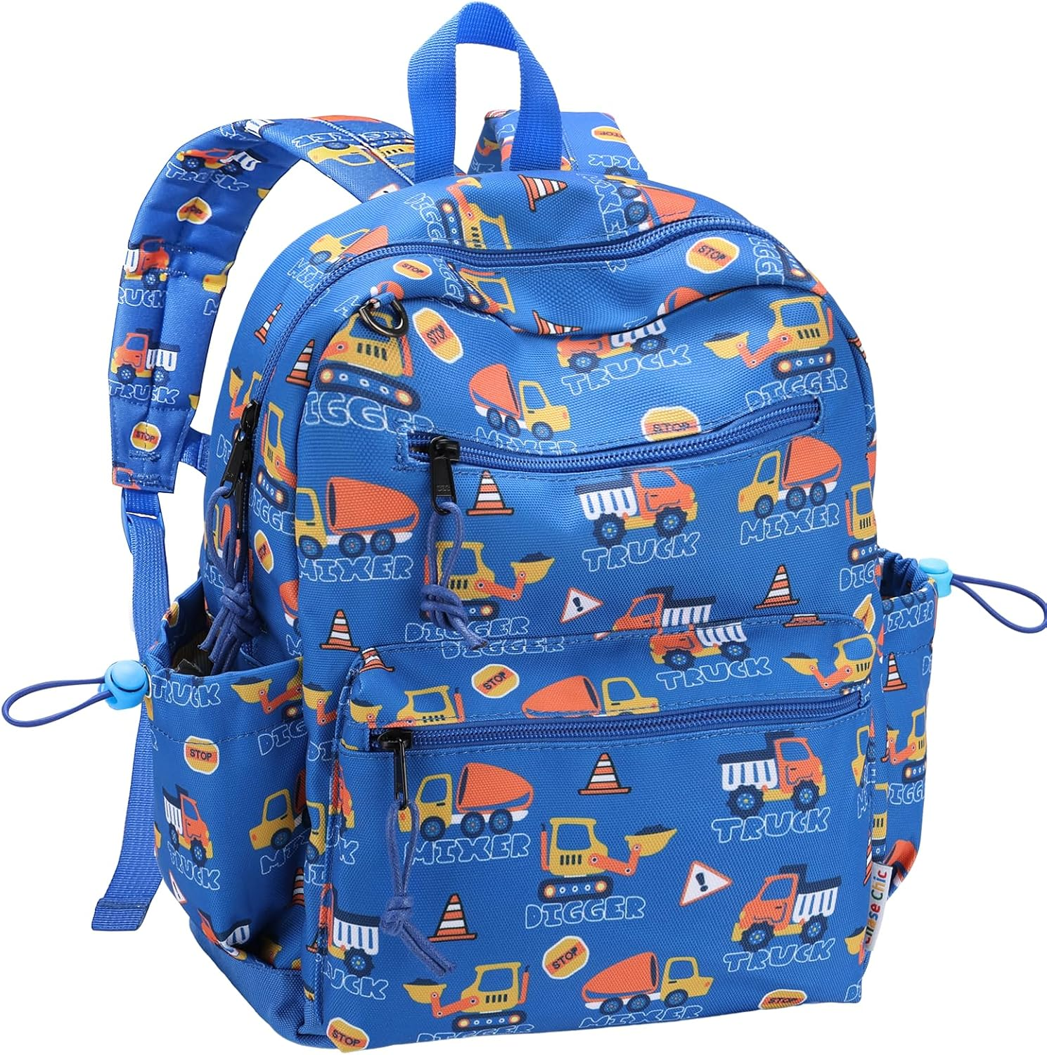 Chase Chic Kids Backpack, Cute School Bag with Security Reflective Strips, Lightweight Toddler Rucksack with Bottler Holder