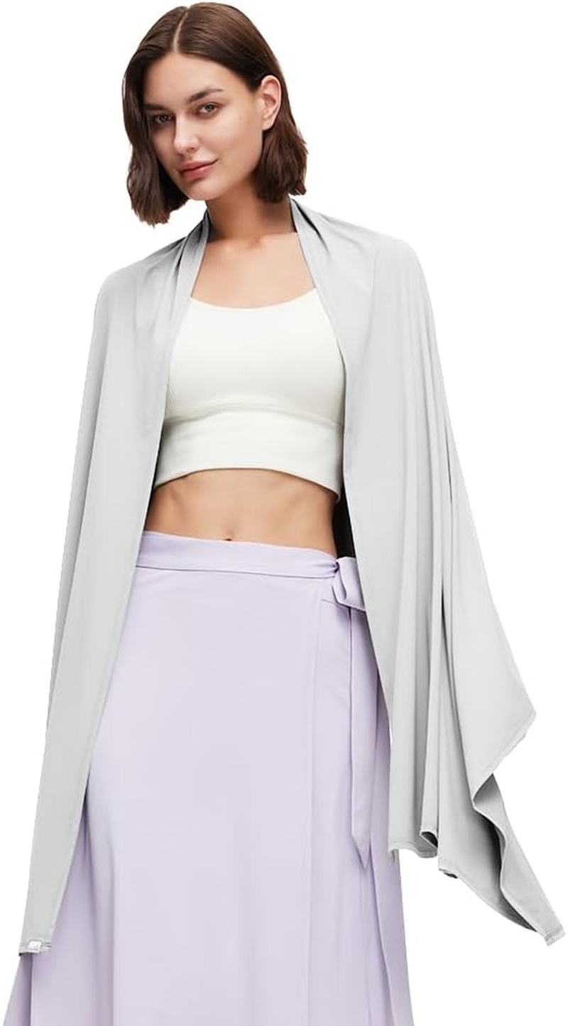 UPF50+ Sun Shawl Beach Travel Scarf Wraps,Swimsuit Bikini Wraps Cover-Up for Women,Summer Cooling Shawl image number 2