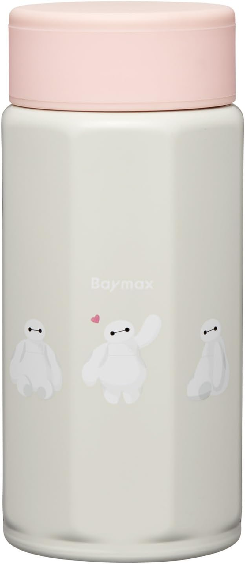 Skater Sweet STO4-A Octagonal Stainless Steel Mug Bottle, 11.8 Fl Oz (350 Ml), Thermal, Cold Retention, Disney'S Baymax