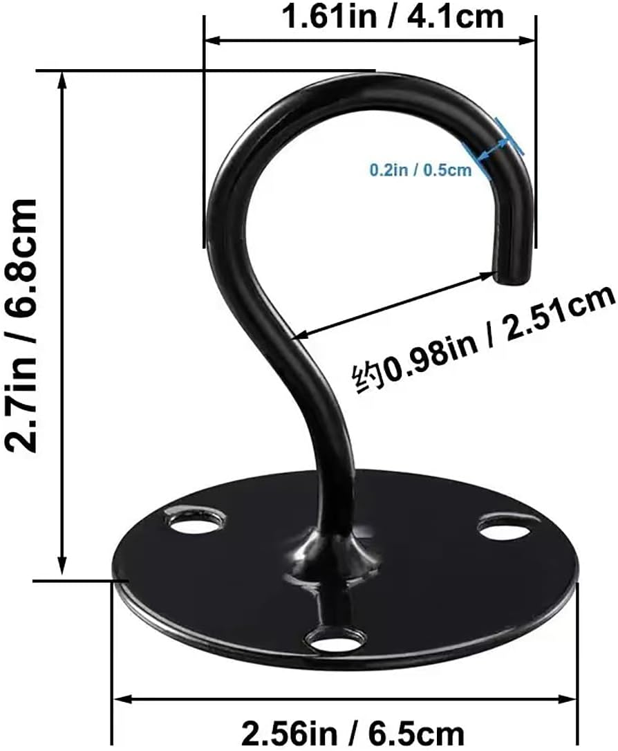 2PCS Ceiling Hooks for Hanging Plants,Heavy Duty Wall Mount Hanger Bracket for Hanging Bird Feeders, Lanterns, Wind Chimes, Planters, Outdoor Decoration