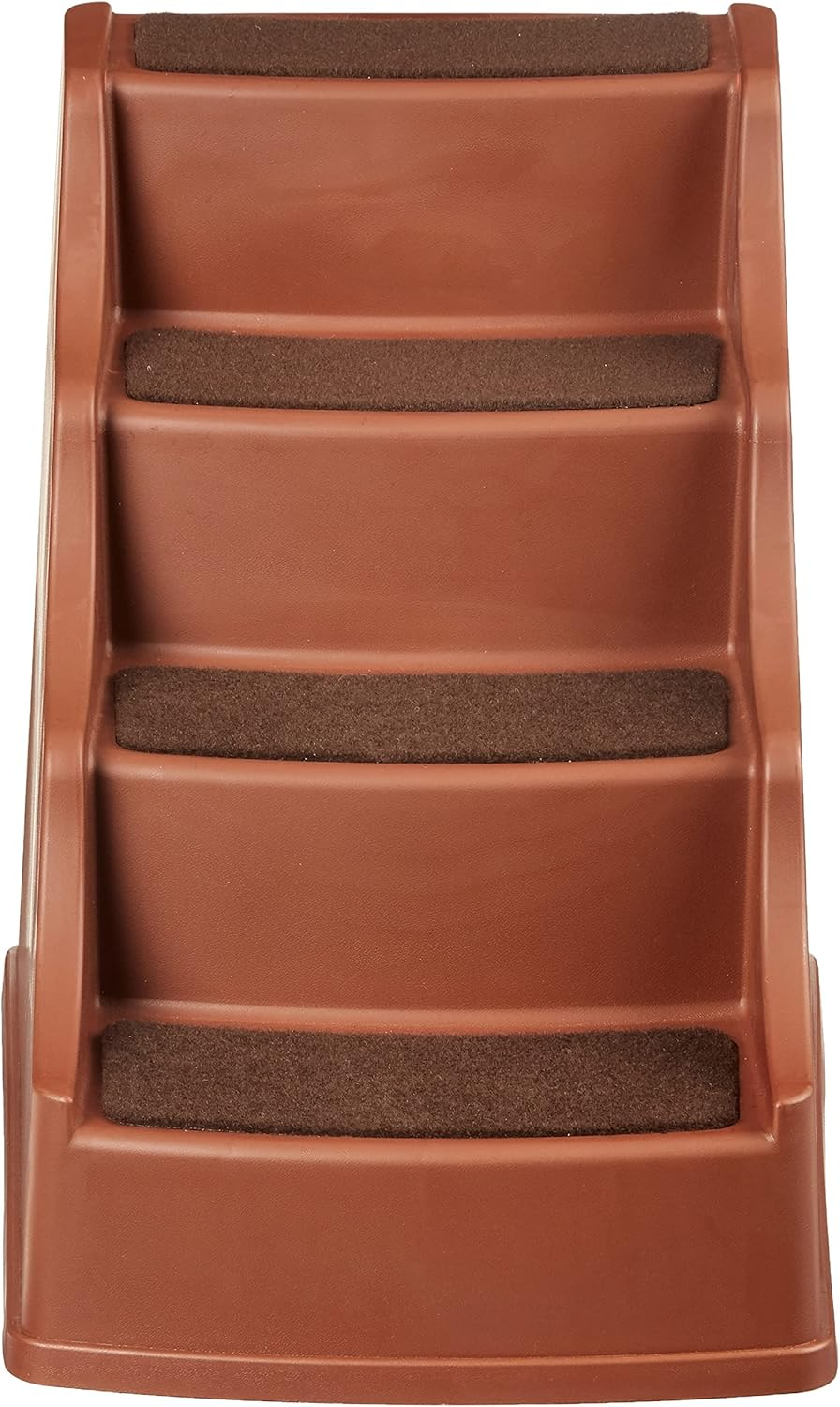 Amazon Basics 4 Step Non Slip Pet Stairs for Dogs and Cats, Cocoa image number 5