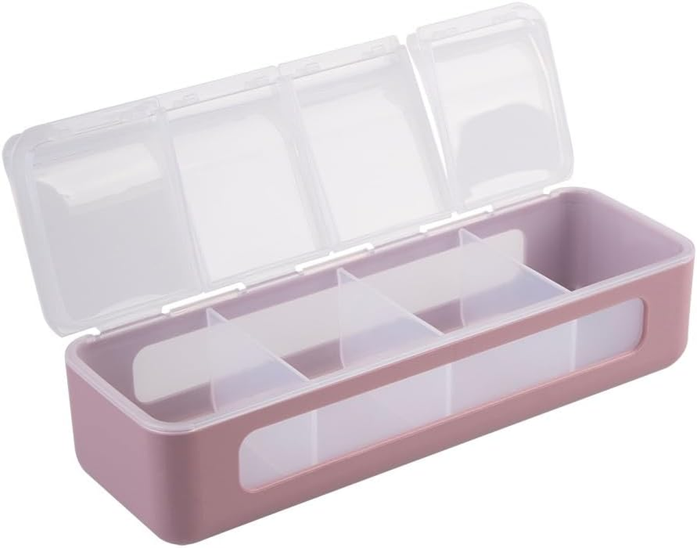 Melii Luxe 4 Compartment Snackle Box - Pink
