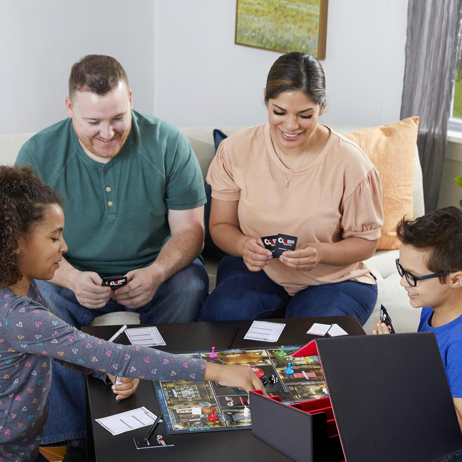 Card Deck Case for Trading Cards, 1800+ PU Leather Magnetic Commander Deck Case,Magic Card Protectors Box Fit for Yugioh, MTG and Sport Cards-Red image number 1