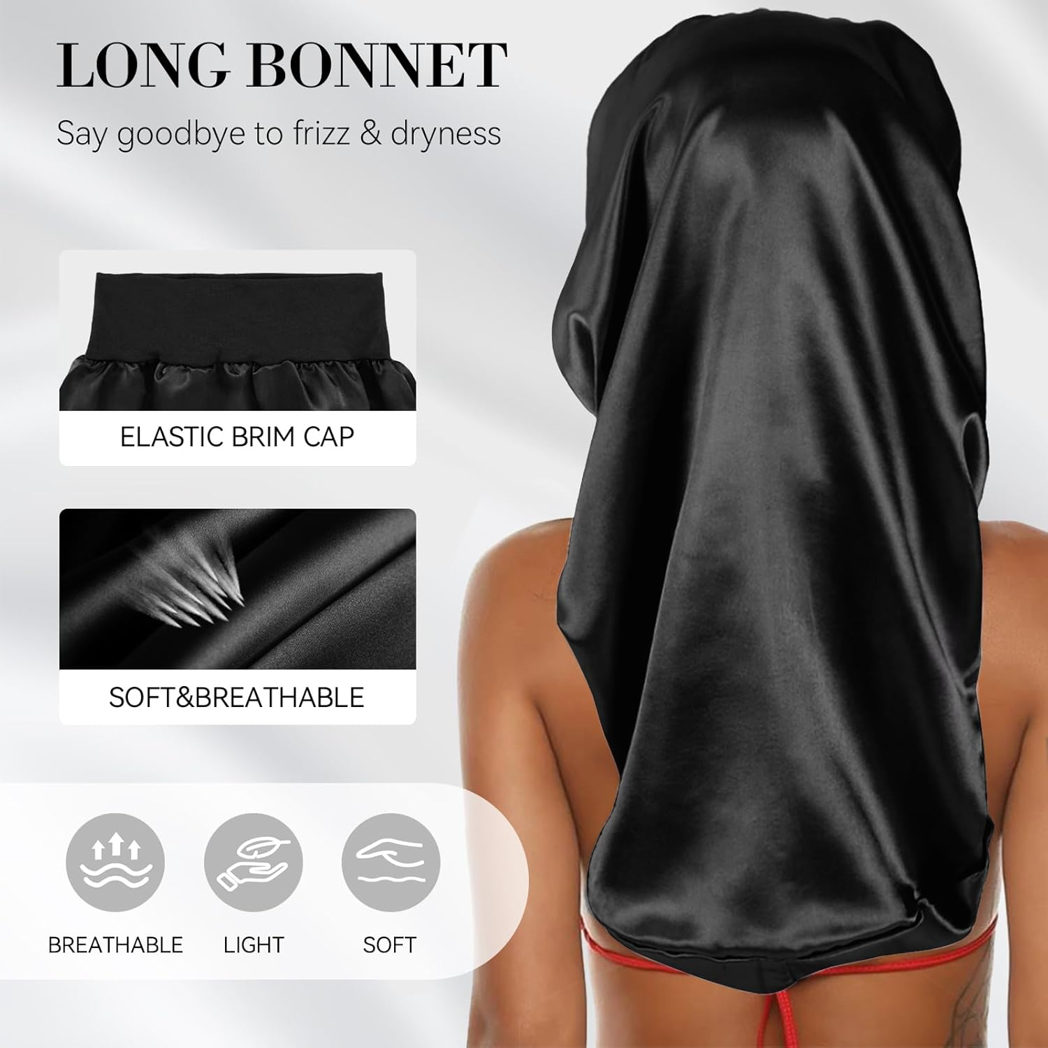 Long Bonnet-Crochet Hair Net Set image number 2