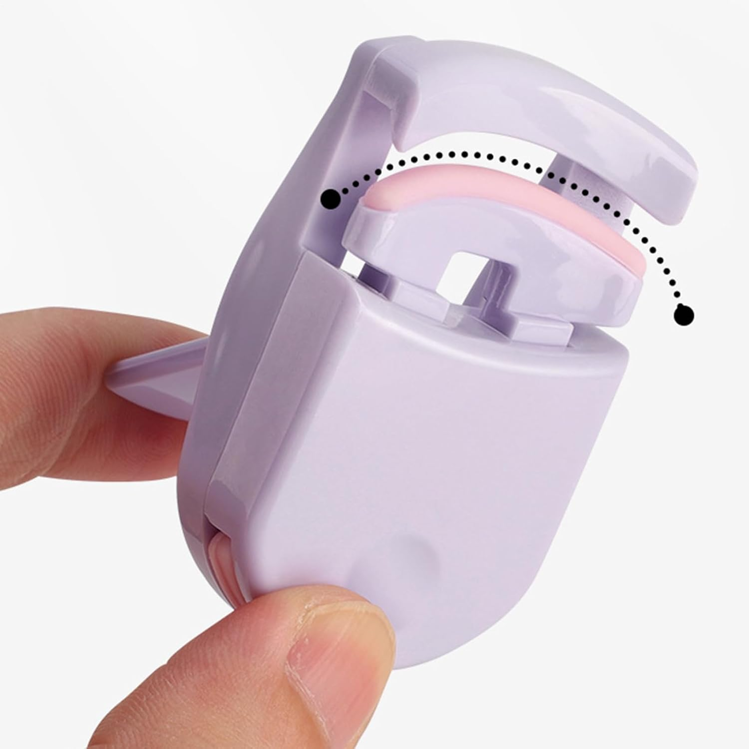 Lash Curler - Natural Curl Eye Lash Curler with Replacement Pad,Portable Travel Eyelash Makeup Accessories for Women Girls Boys Youth Friends Family - Purple image number 6