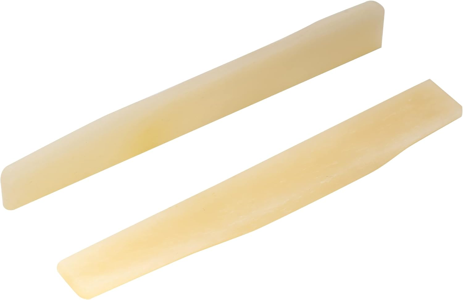 Musiclily Pro Compensated Acoustic Guitar Unbleached Bone Saddle for 6-String Martin Style，73.66X2.62X10.16Mm(Set of 2) image number 4