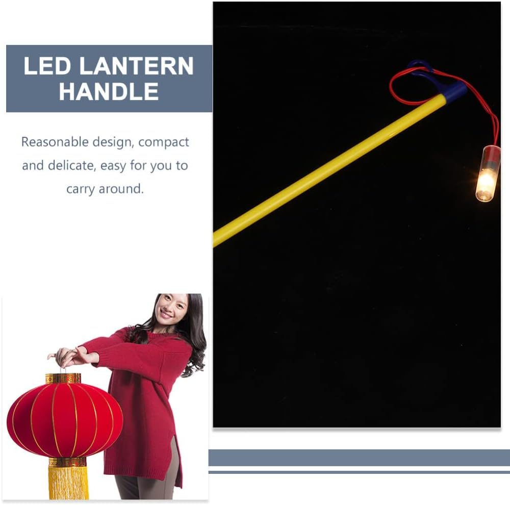 STOBOK 5Pcs Lantern Stick Led Lantern Walking Stick Walking Light Bulbs Lanterns Pole for Kids Childrens Toys Electronic Lanterns Pole Plastic Manual Suite