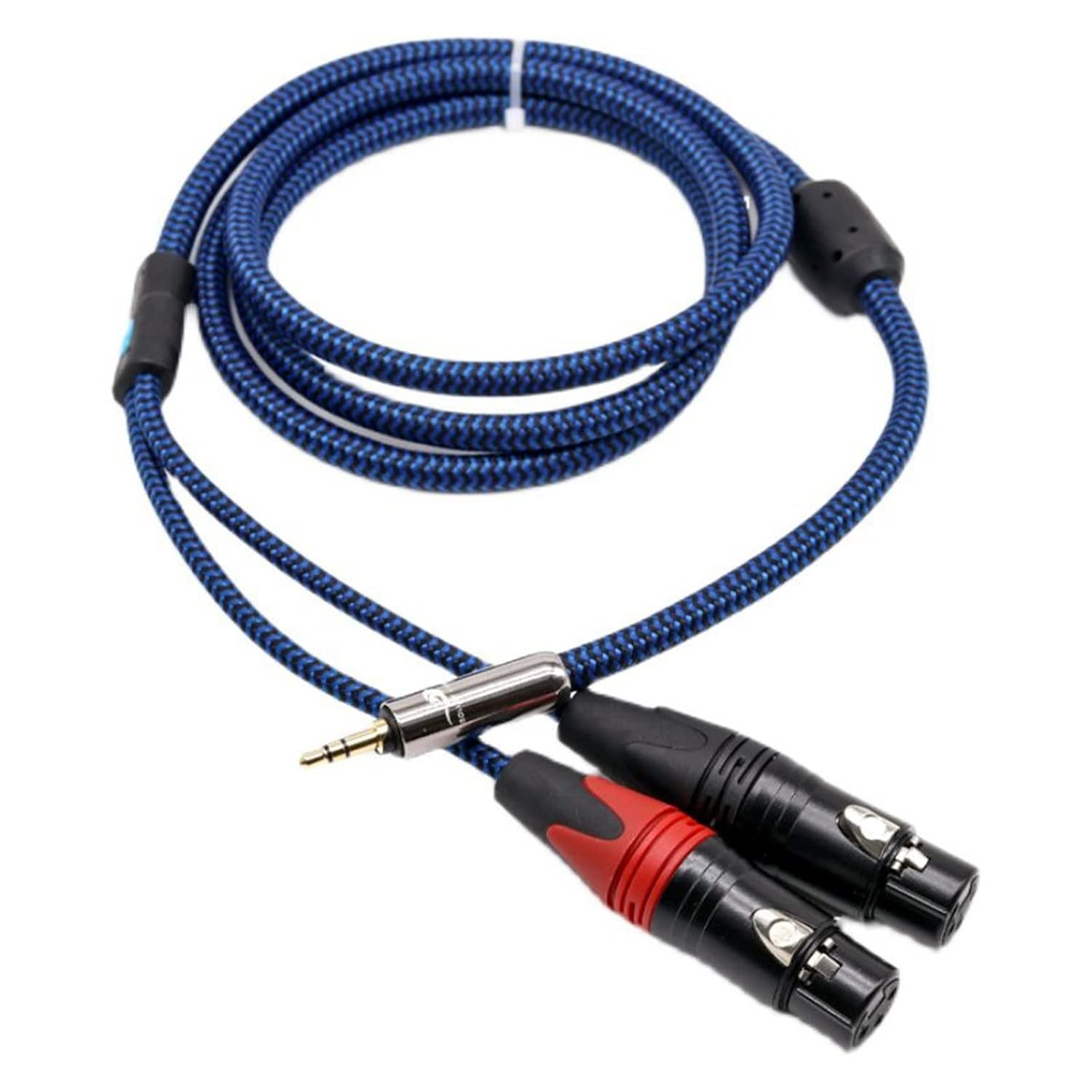 Premium Audio Cable M~Ni Jack to 2 XLR Female Compatible with Car Headphone AMP Hi-Fi 3.5Mm Split to Regular XLR Cable Shielding 1M 2M 3M 5M(I3.5-2X(F),0.75Meter)