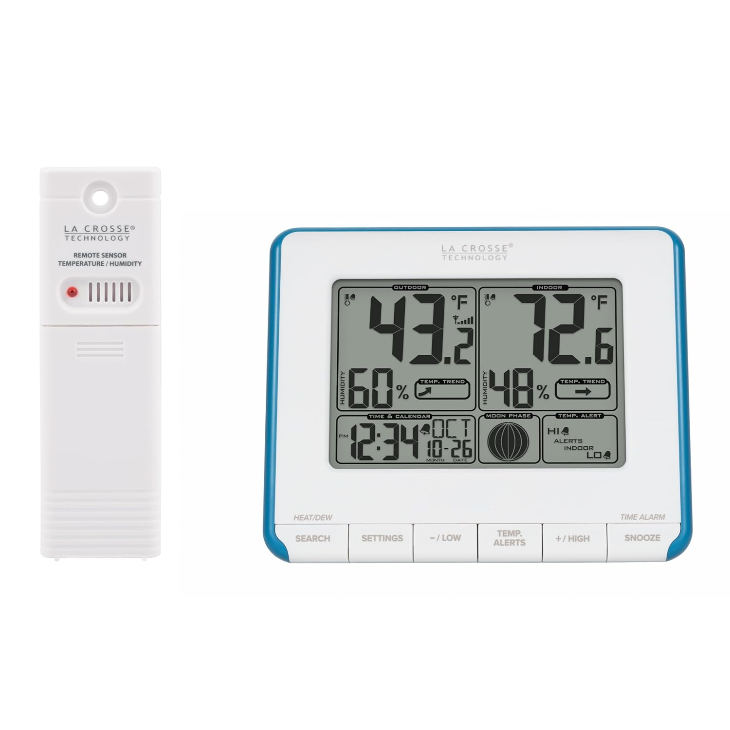 La Crosse Technology 308-1711BL Wireless Weather Station with Heat Index and Dew Point image number 3