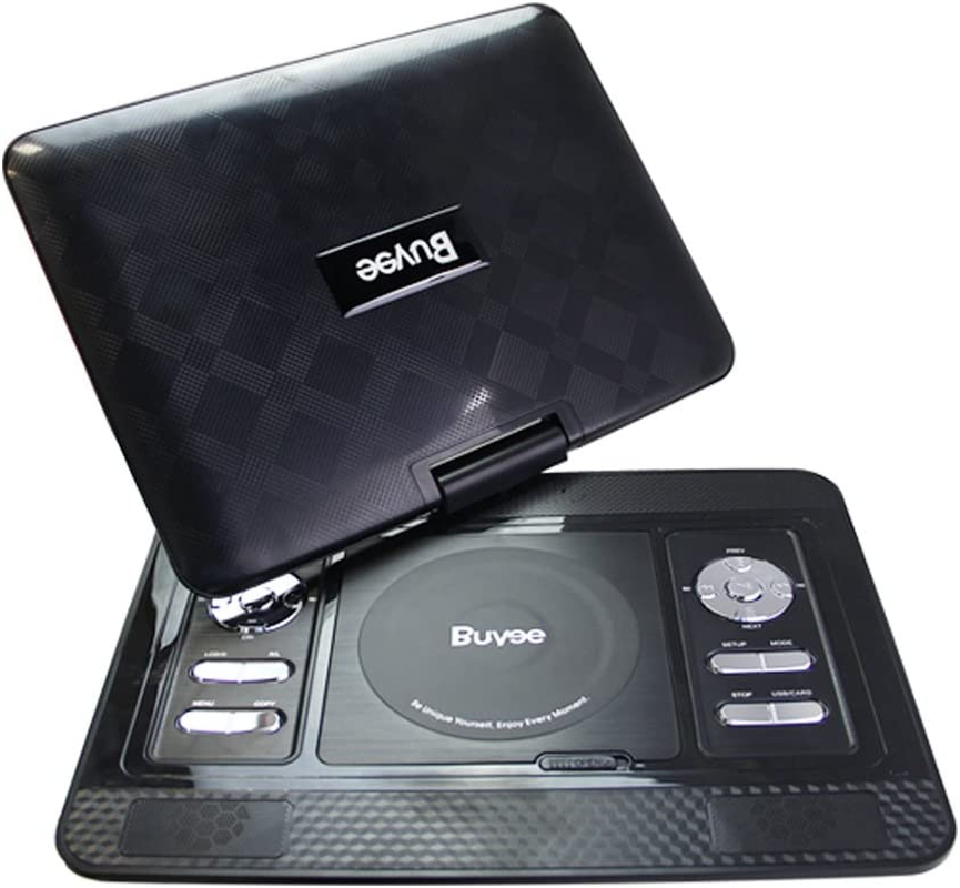 Portable DVD Player, Buyee 13.3'' Portable in Car DVD + ATV Player 270&deg; Swivel Screen USB SD + Free 300 Games CD (Black) image number 4